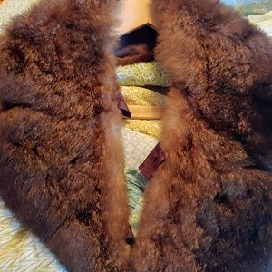 Antique furs, wraps with matching hats